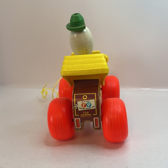 Vintage Fisher Price Jalopy Pull Toy Clown Car 1960’s - Picture 4 of 12